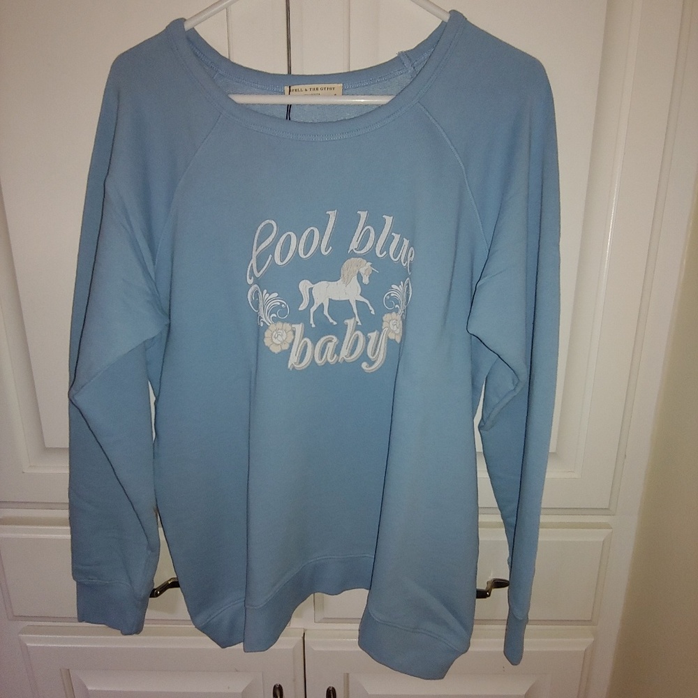 Blue sweatshirt